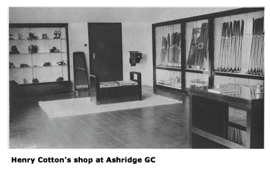Henry Cotton's shop at Ashbridge GC