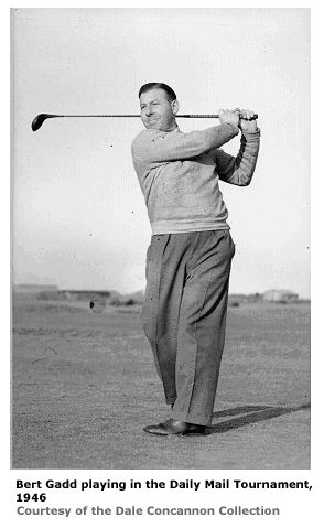 Bert Gadd playing in the Daily Mail Tournament, 1946