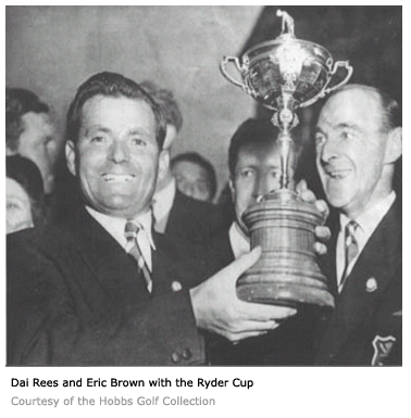 Dai Rees and Eric Brown with the Ryder Cup