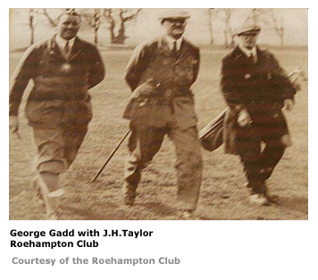 George Gadd with J. H. Taylor at the Roehampton Club