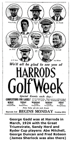 Harrods Golf Week March 1924